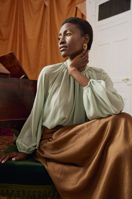 Luca Bruin parel Oorbellen