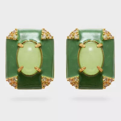 Groene steker oorbellen