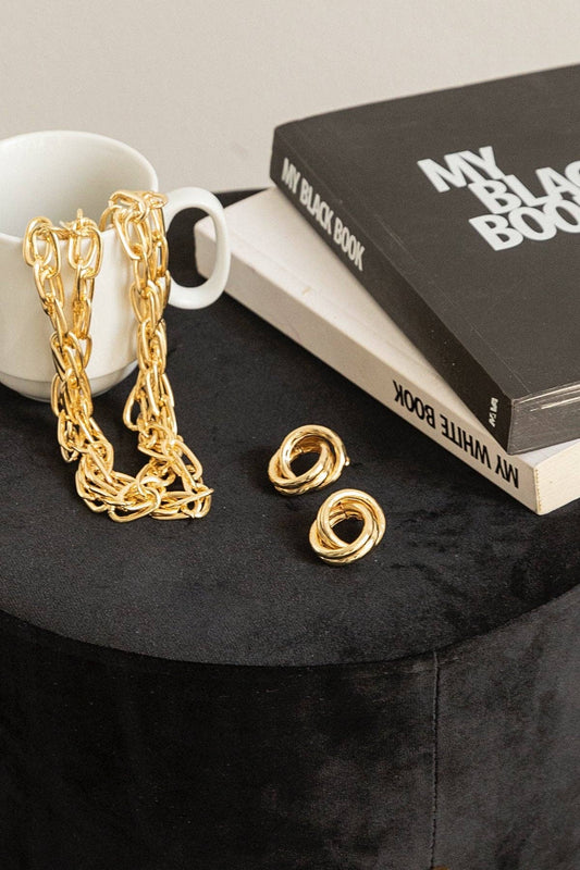 Bonded Gouden Oorbellen