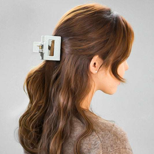 Vierkante klip blauw