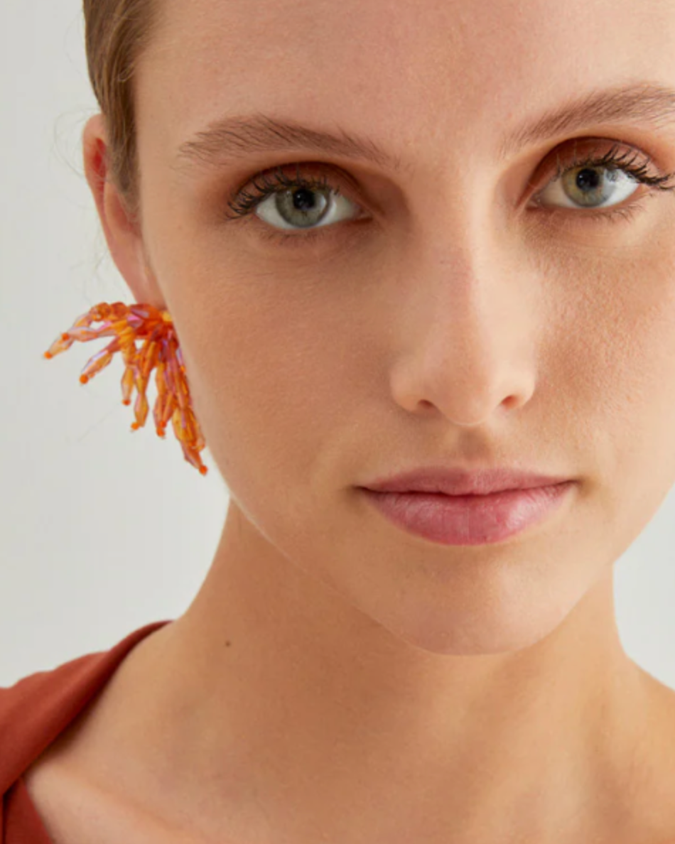 Glamour oorbellen met kralen