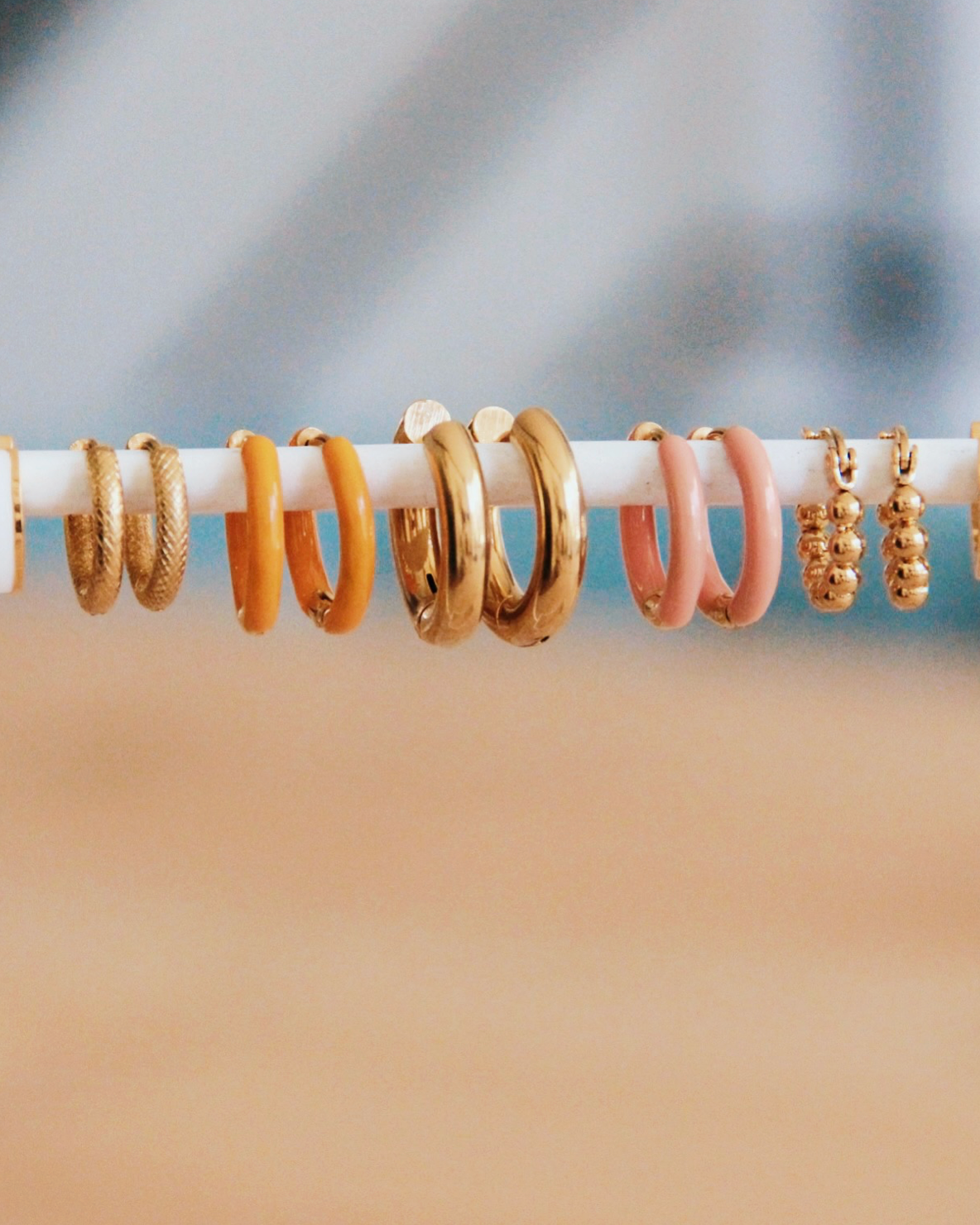 Basic oorrringen 16mm - goud