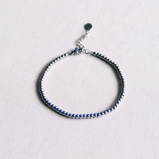Stalen kralenarmband „Small” - zilver