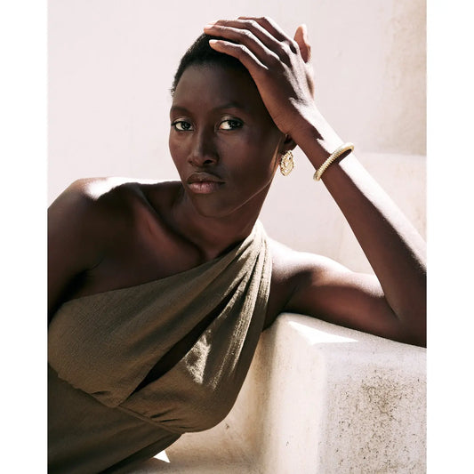 Cross Ruched Oorbellen · Strand ·