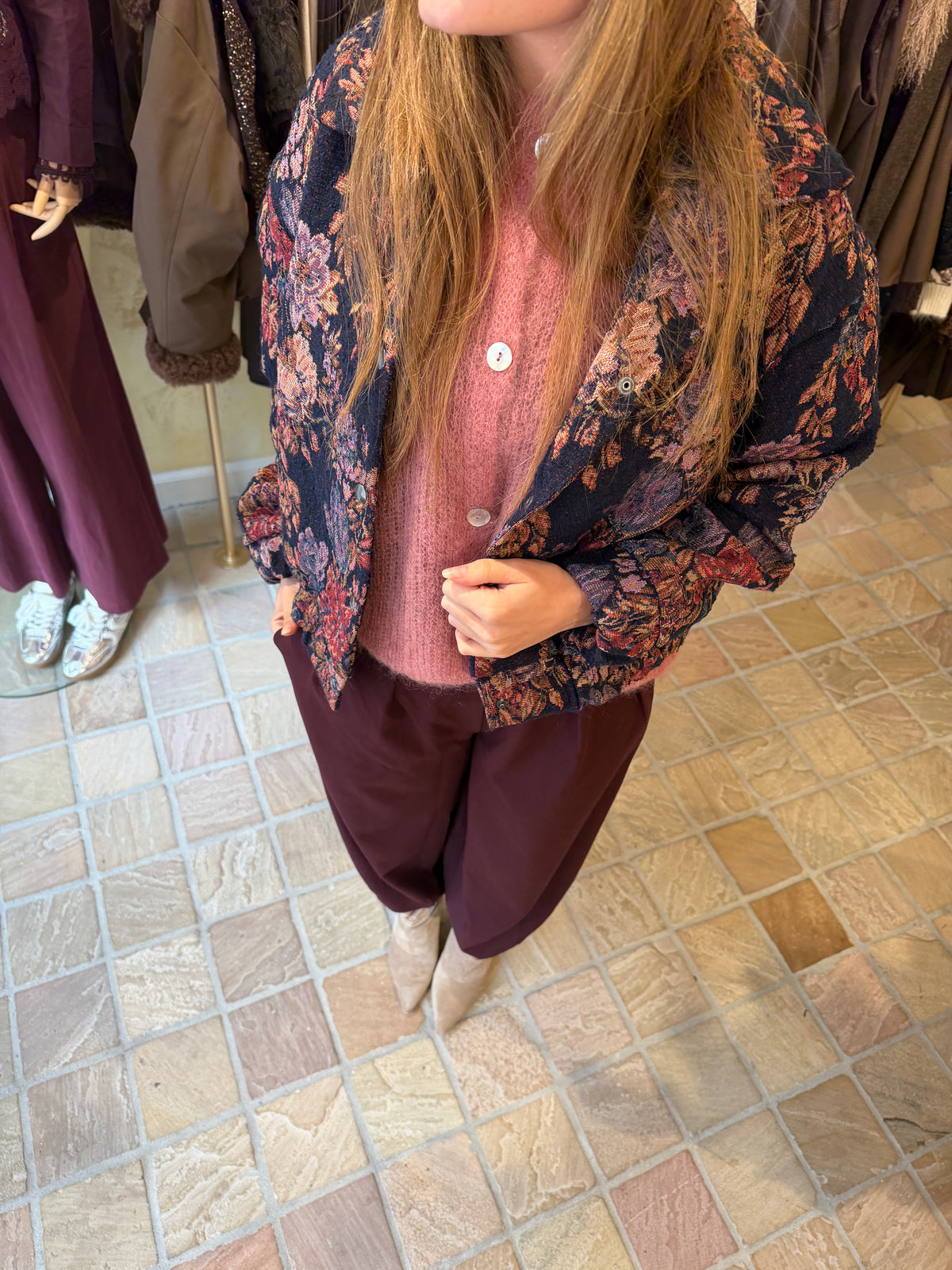 Vest Warm Rose Knit