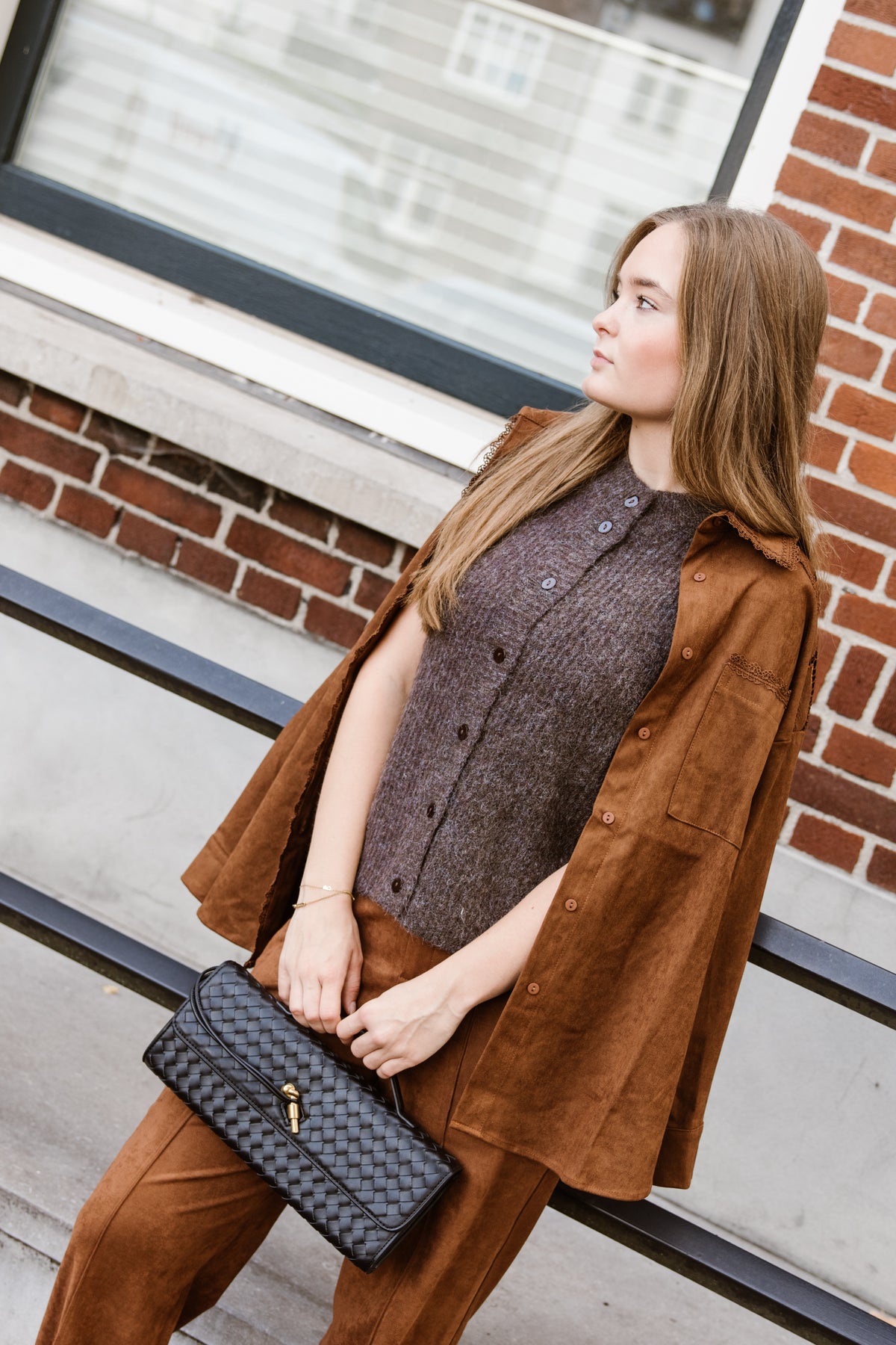 Gilet Leonora Grijs