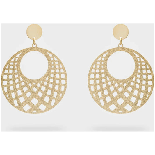 Oorbellen goud met glinsters