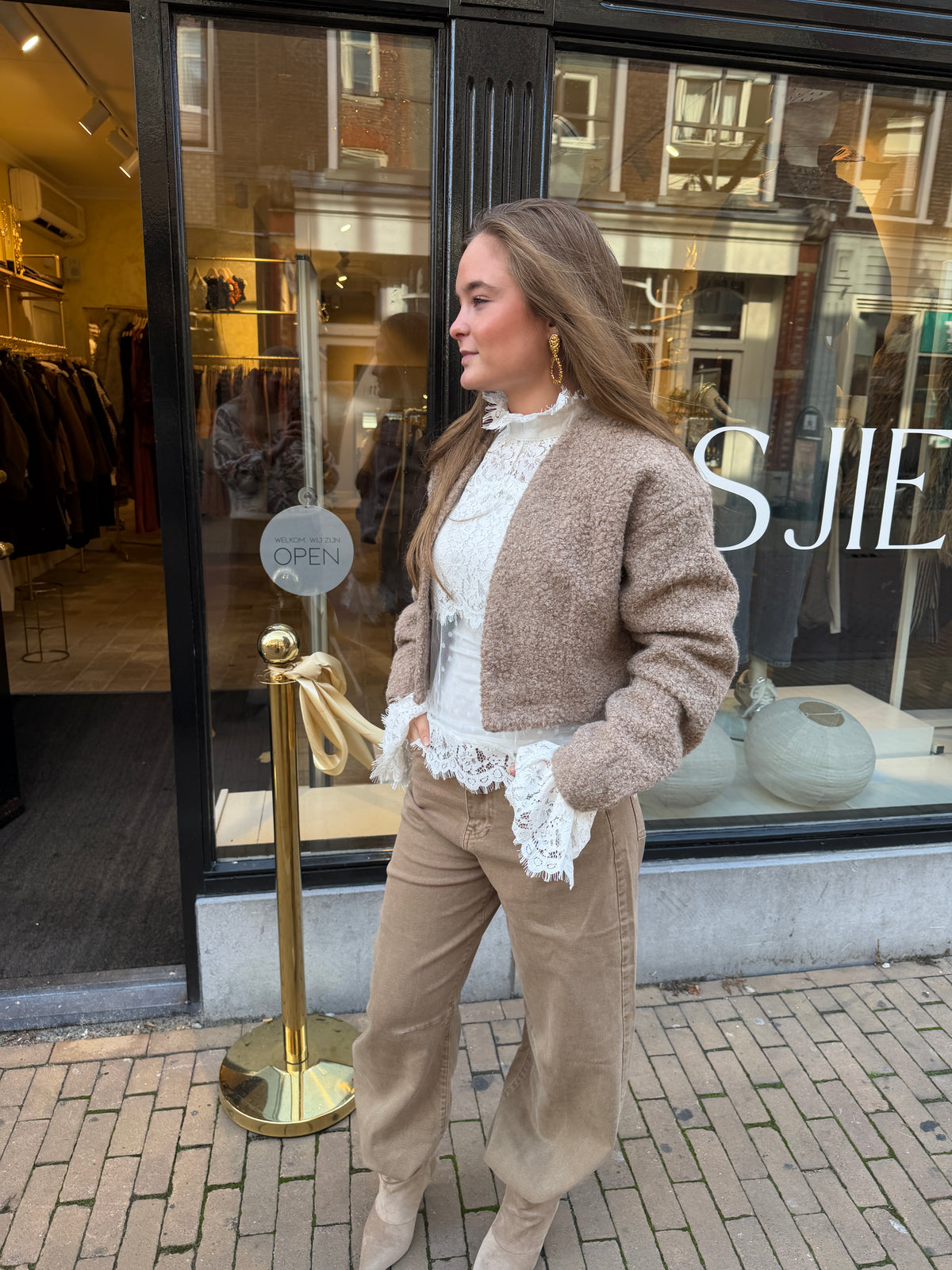 Top Teddy Taupe