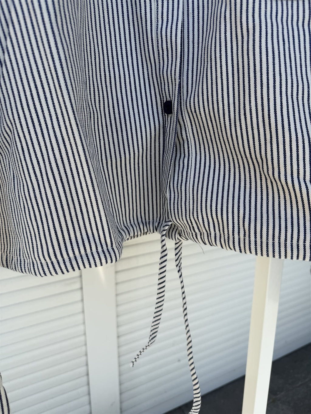 Blouse Ayla Donkerblauw/wit