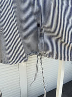 Blouse Ayla Donkerblauw/wit