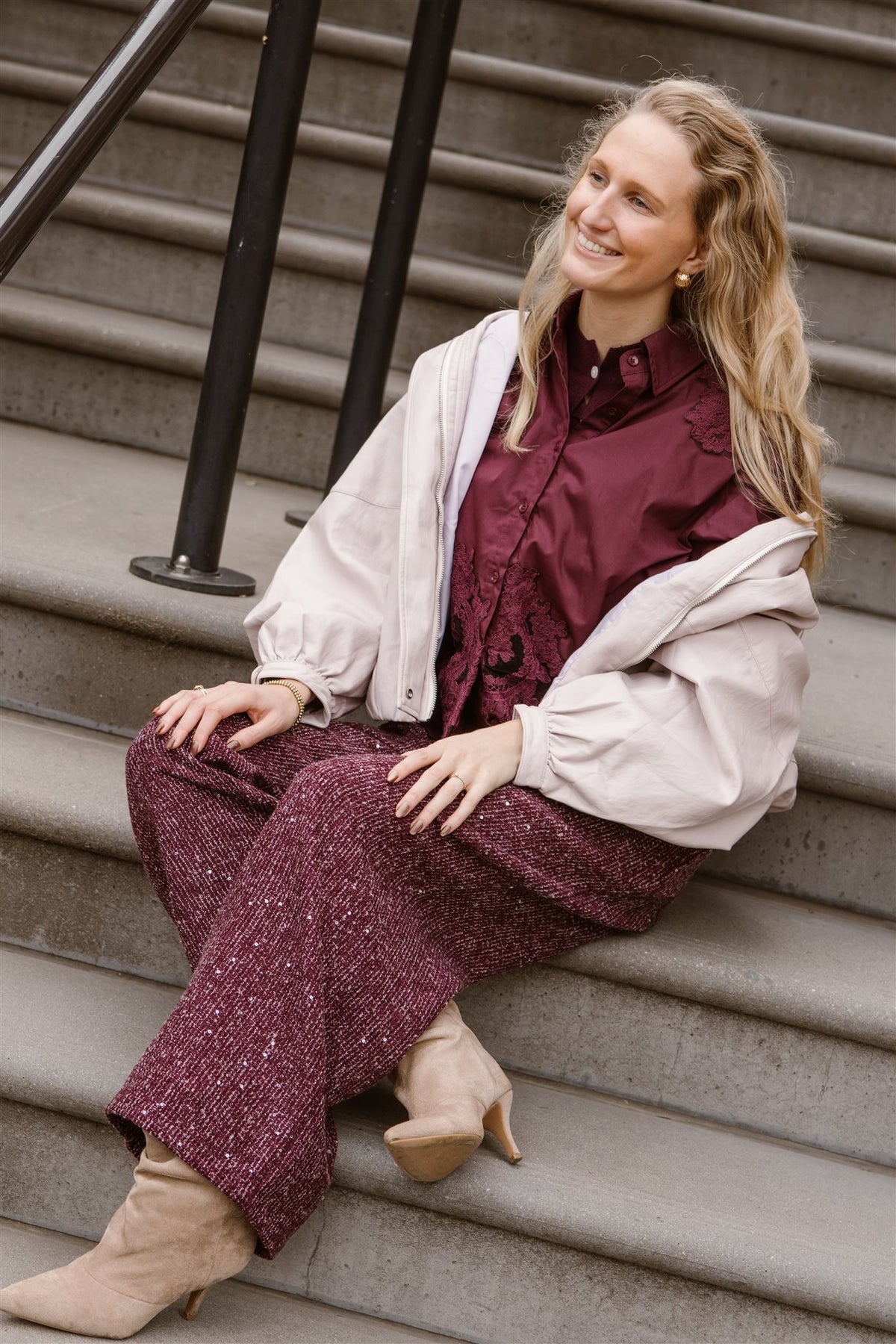 Blouse Emilienne Bordeaux