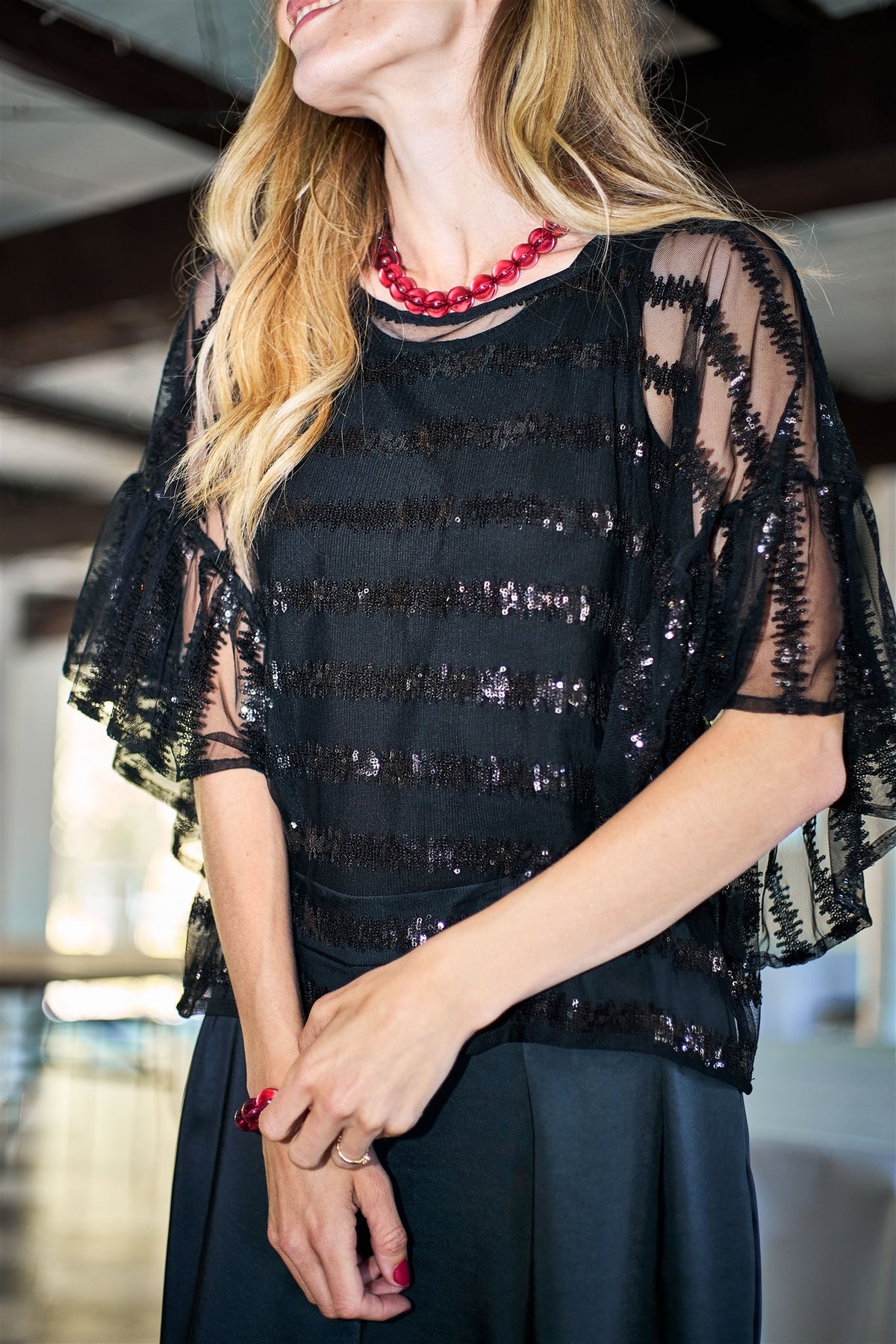 Blouse Liliana Zwart