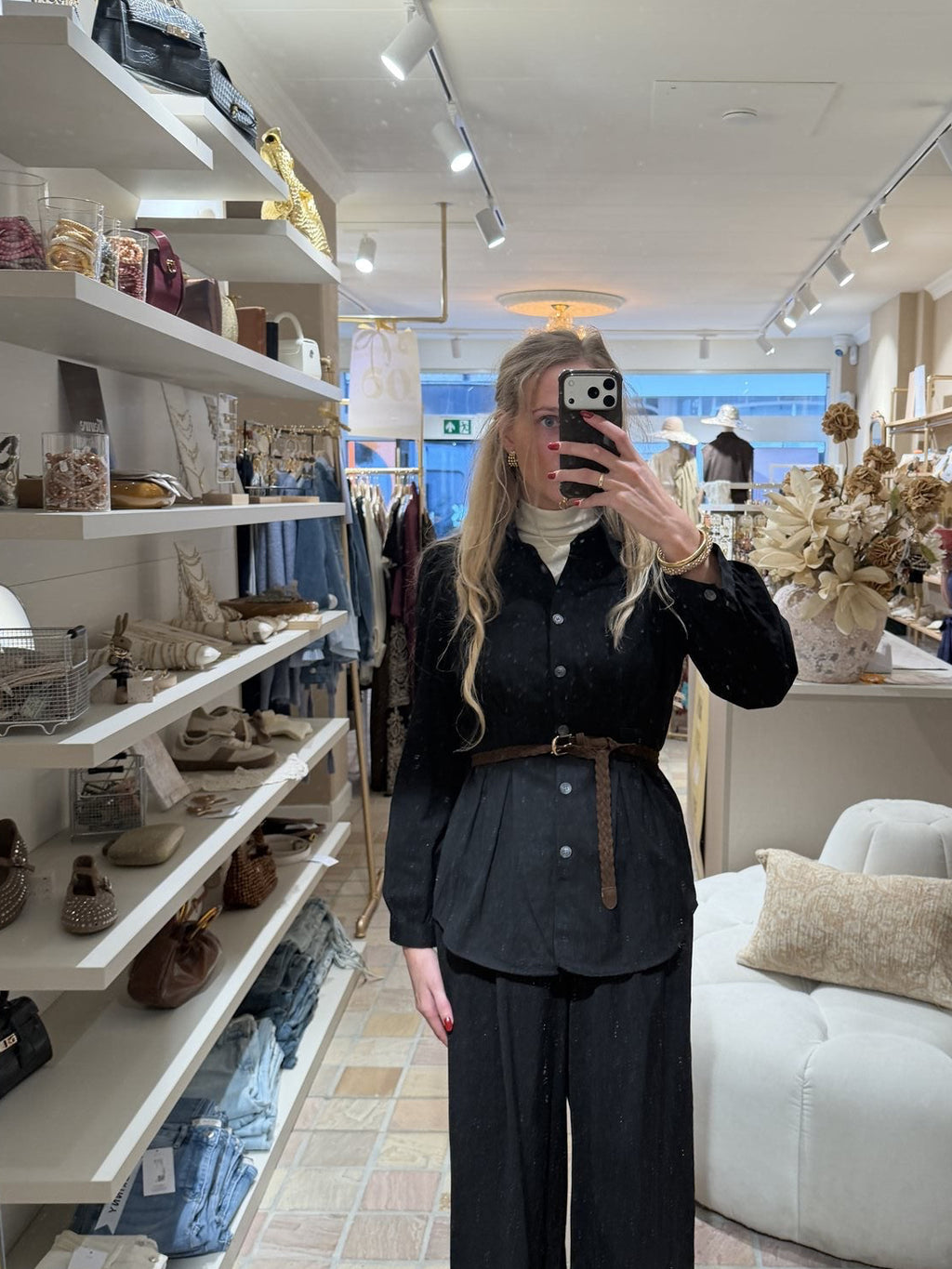 Blouse Olivia Zwart