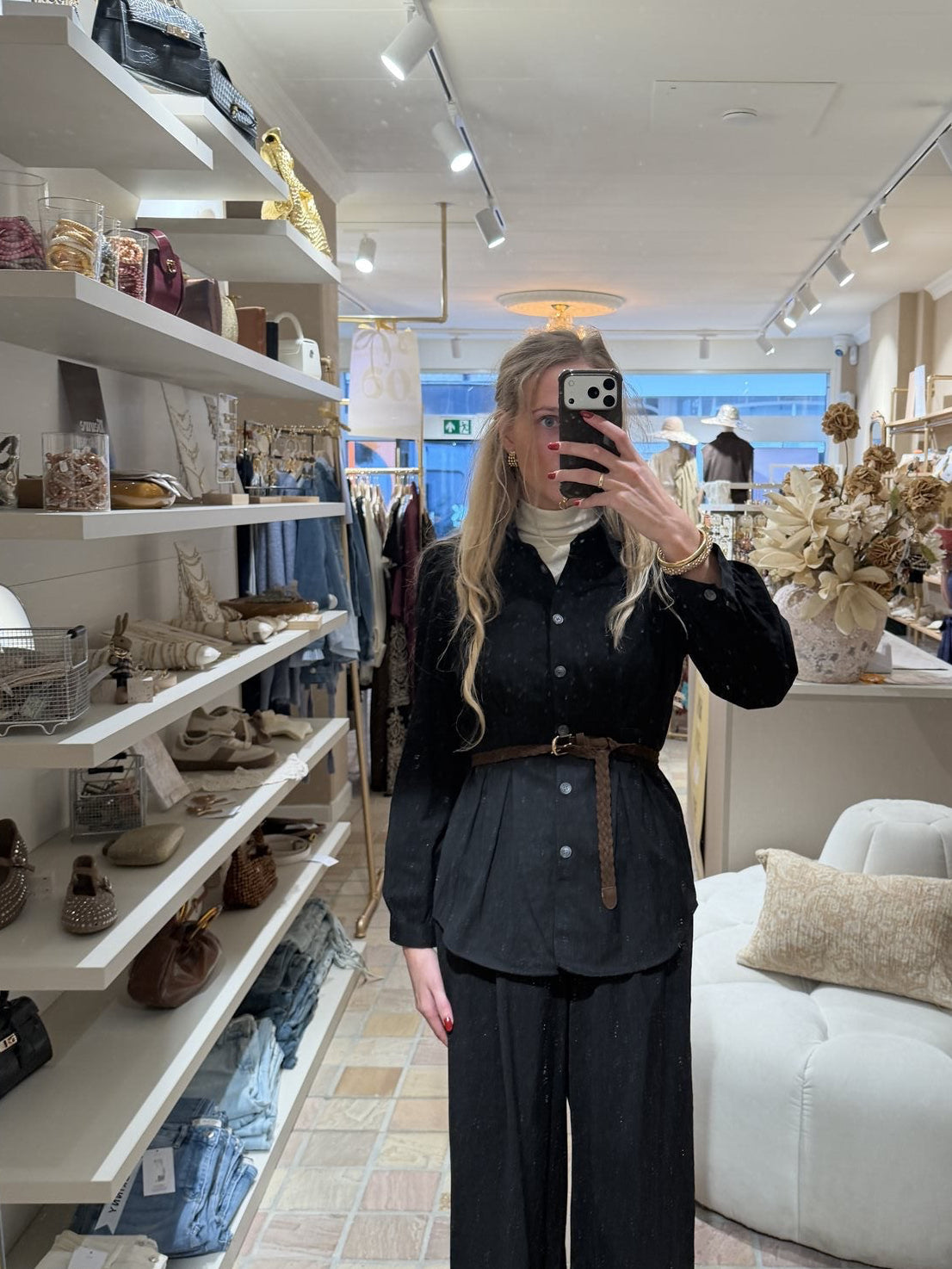 Blouse Olivia Zwart