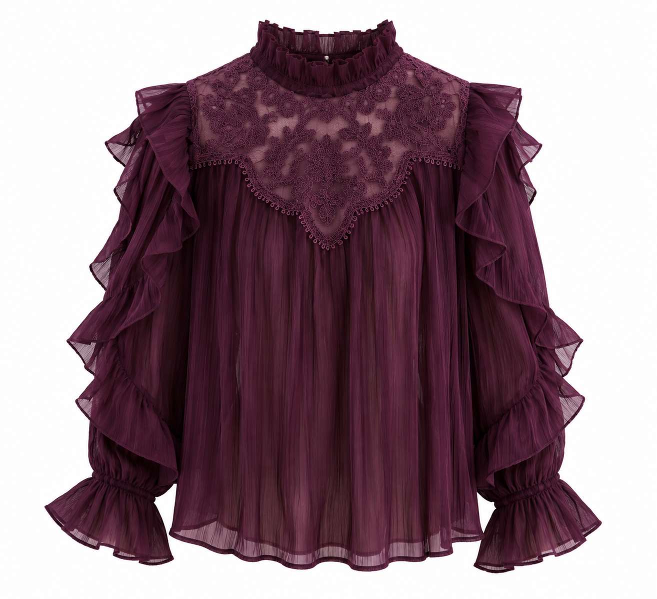 Blouse Rose Burgundy