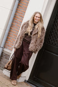 Bontjas Lily Bruin