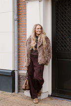Bontjas Lily Bruin