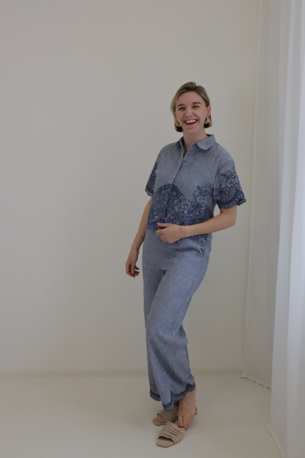 Broek Aela Blauw