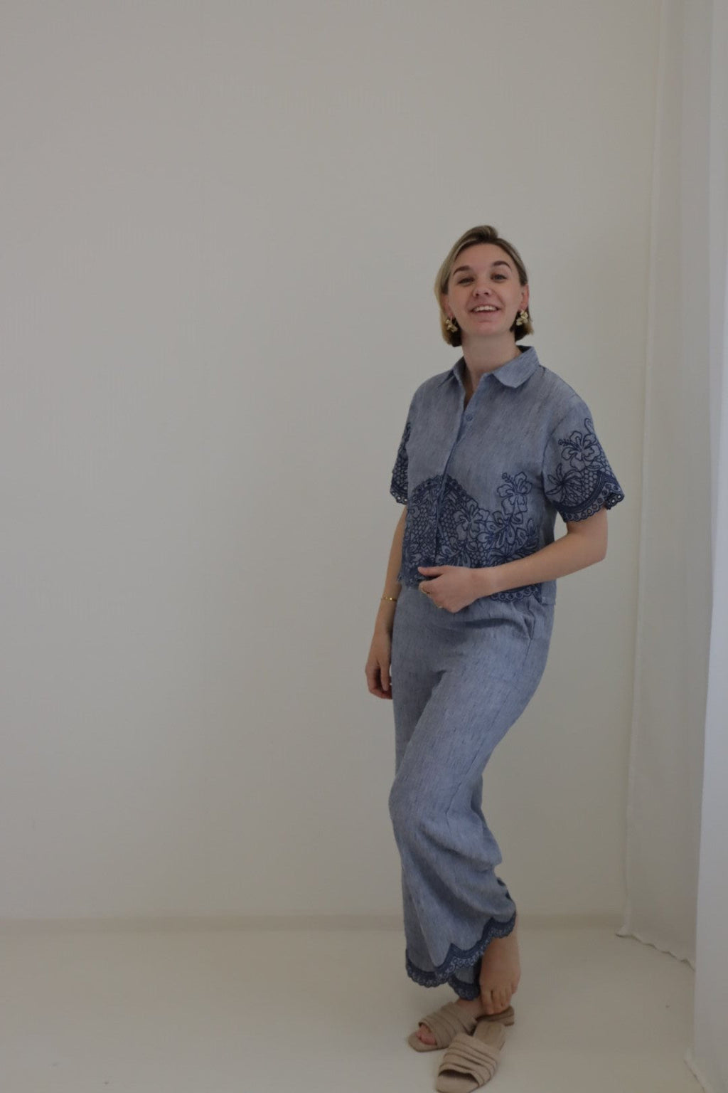 Broek Aela Blauw