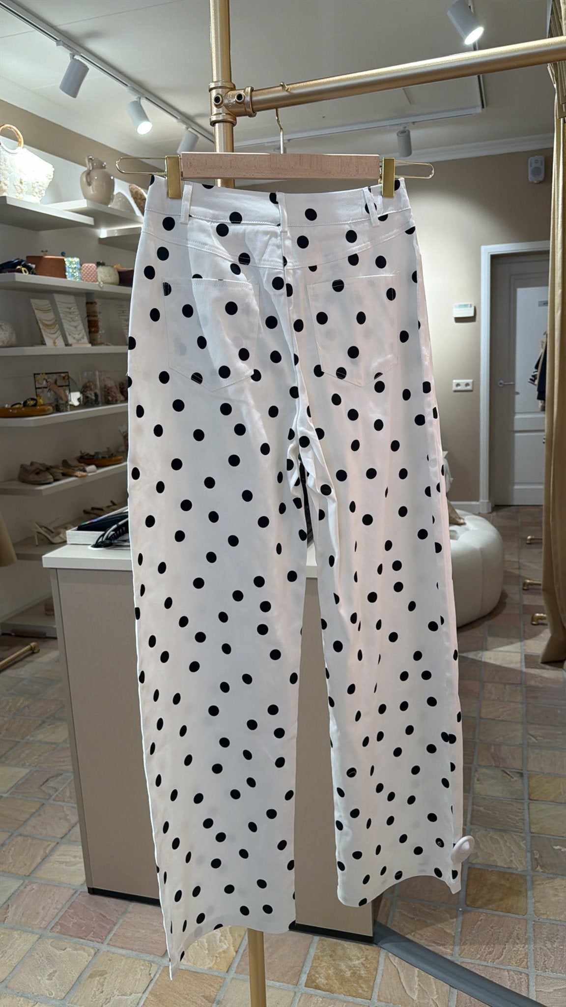 Broek Calypso Wit/Zwart