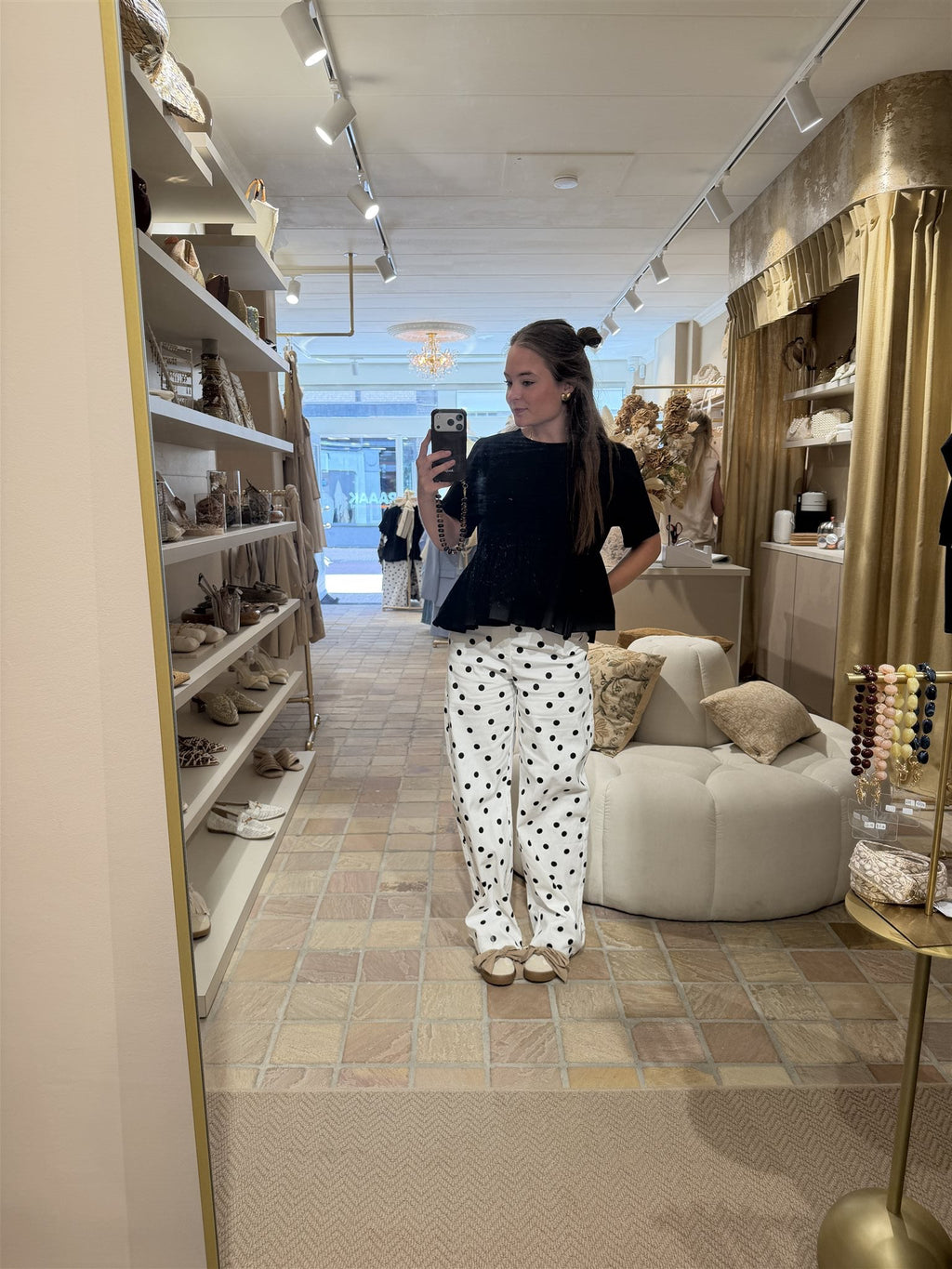 Broek Calypso Wit/Zwart
