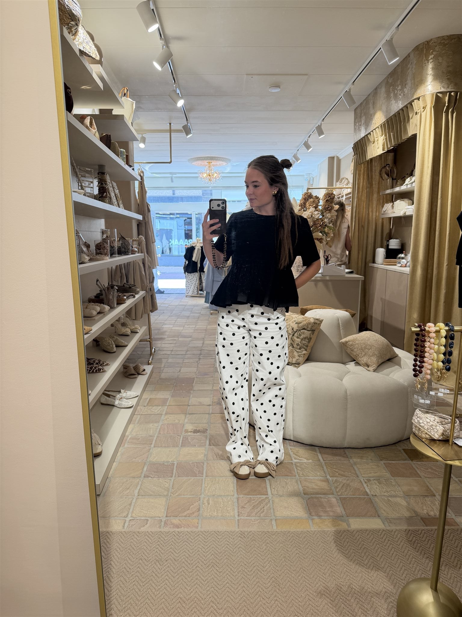 Broek Calypso Wit/Zwart
