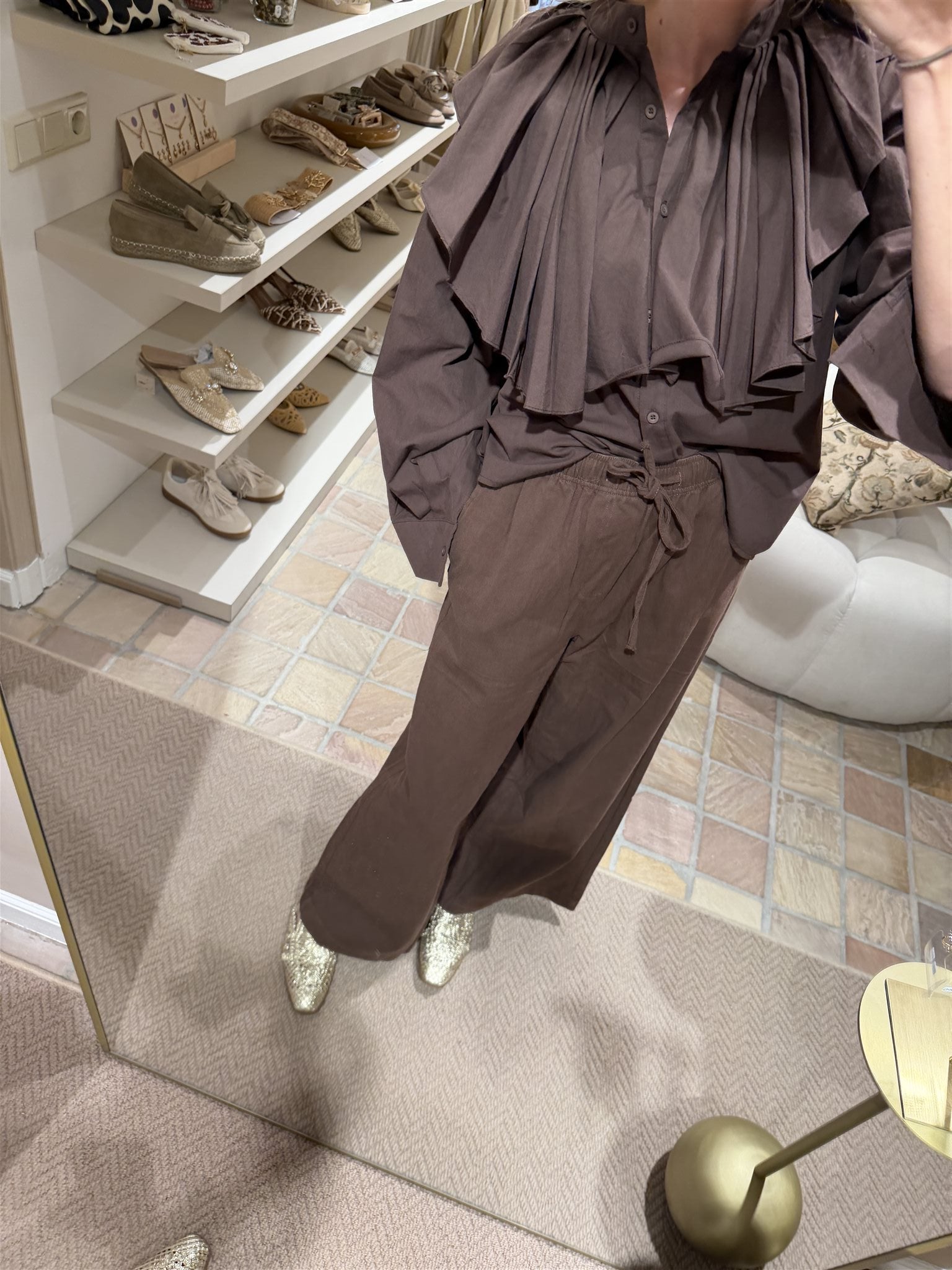 Broek Delicia Bruin