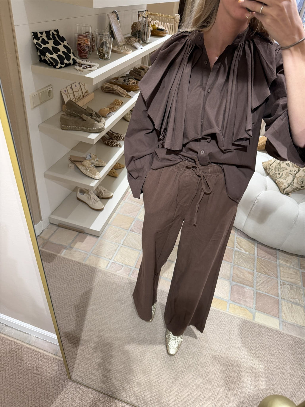 Broek Delicia Bruin