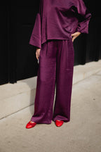 Broek Elvira Aubergine