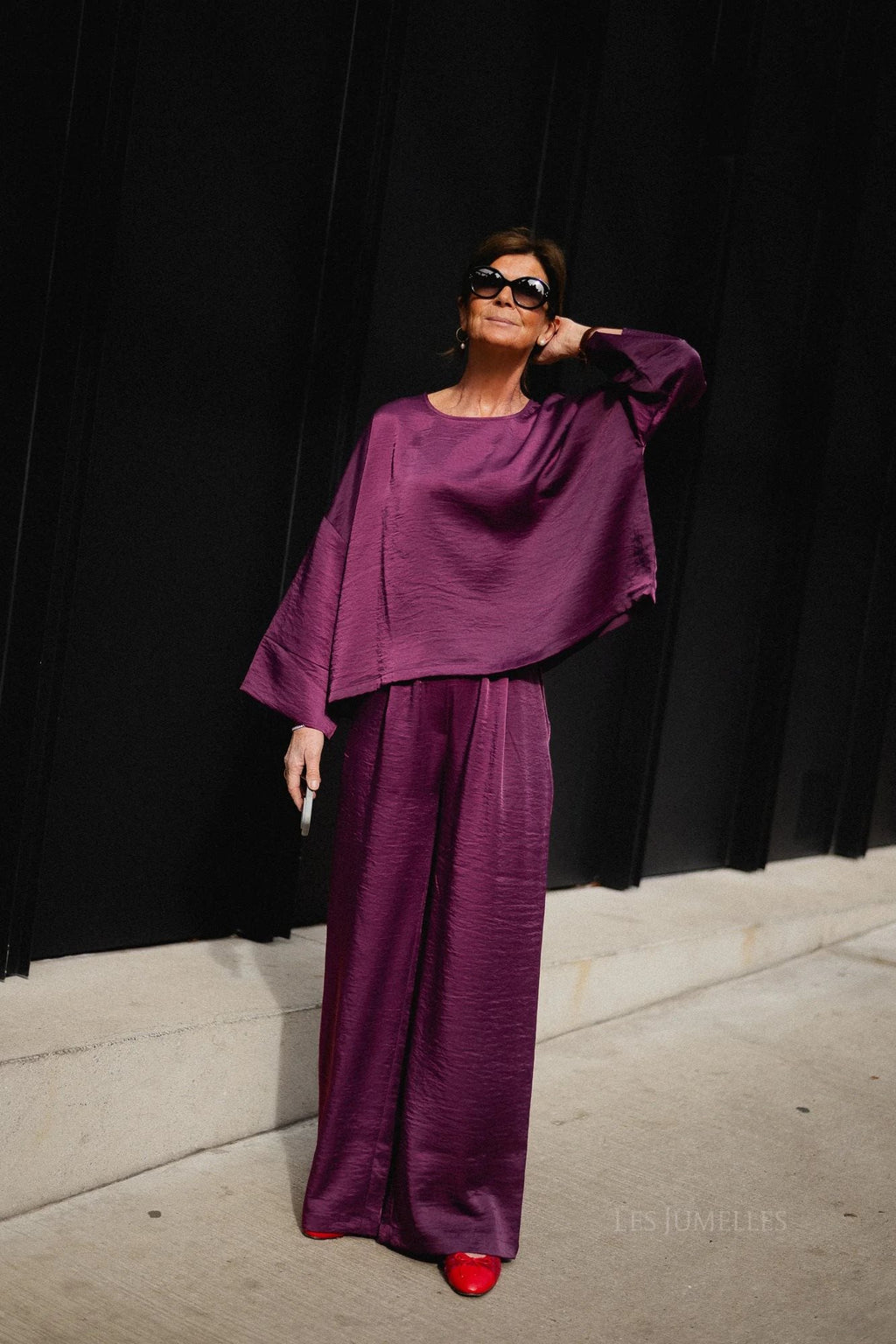 Broek Elvira Aubergine