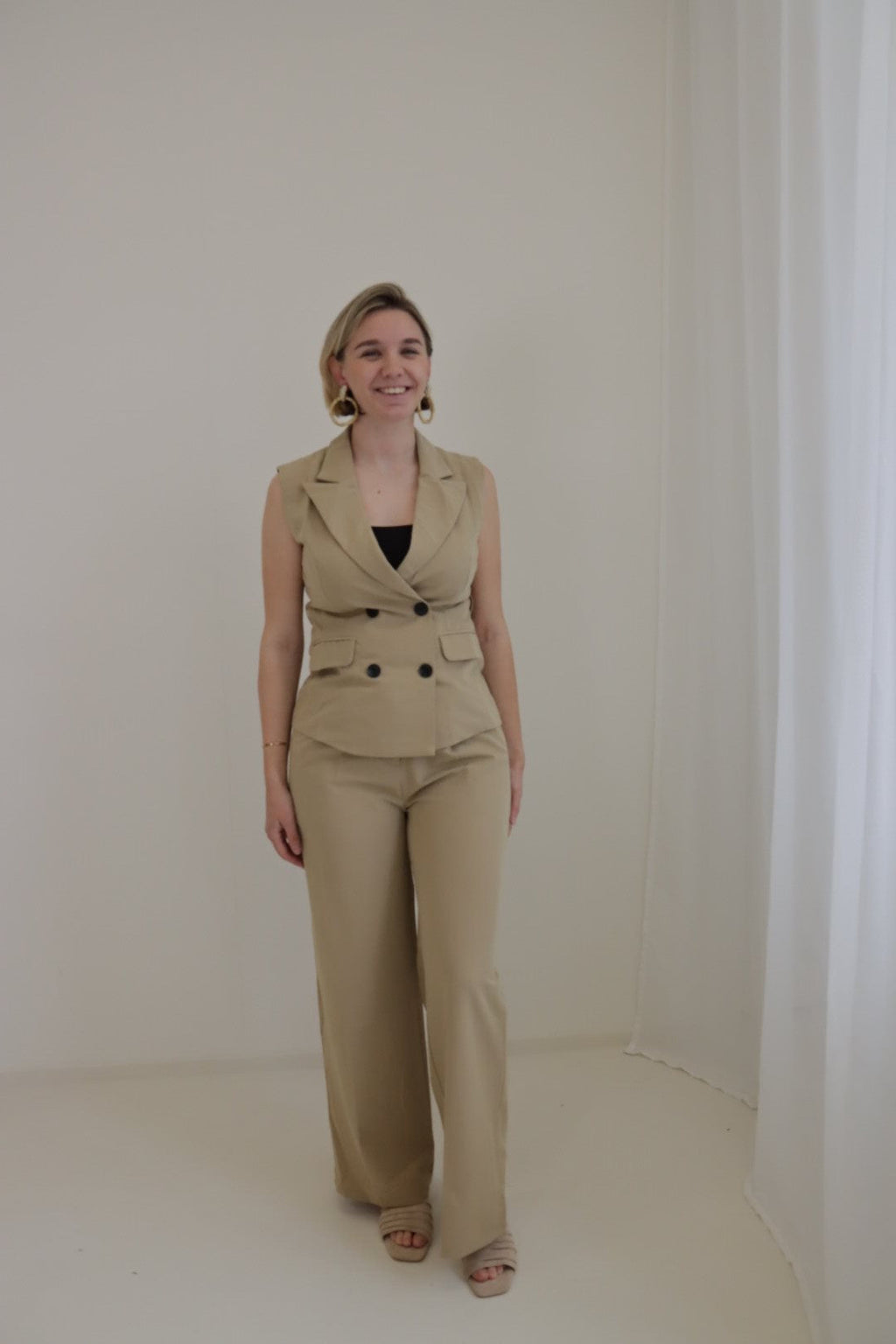 Broek Mireille Camel