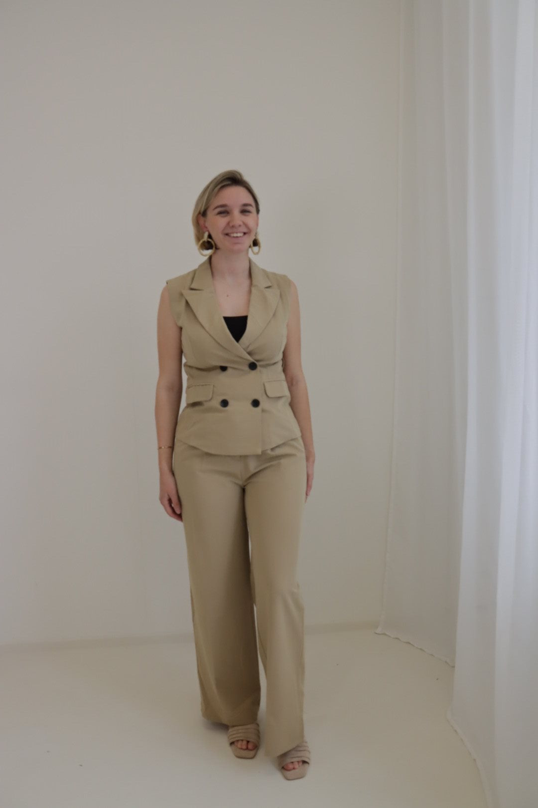 Broek Mireille Camel