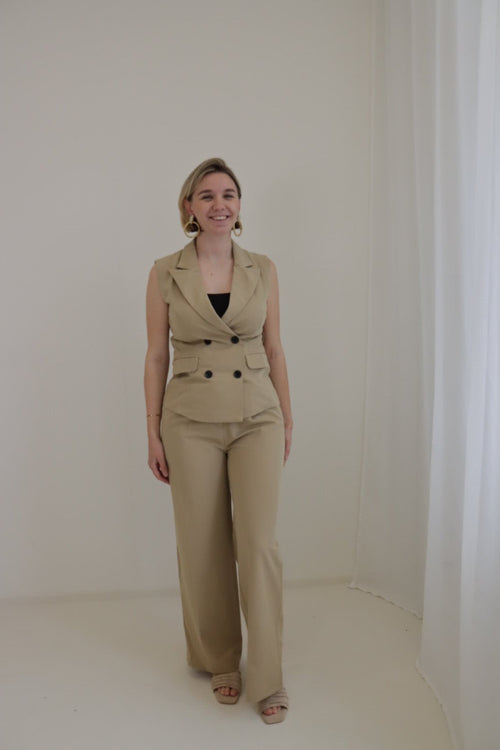 Broek Mireille Camel