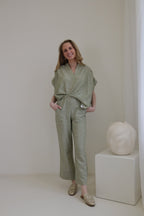 Broek Tresse Groen
