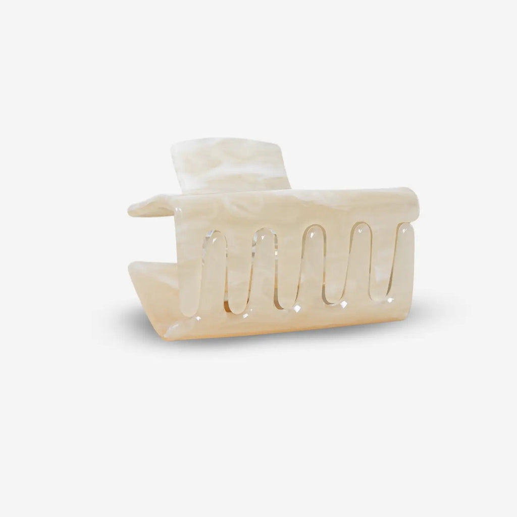 Haarclip Quad White Sand