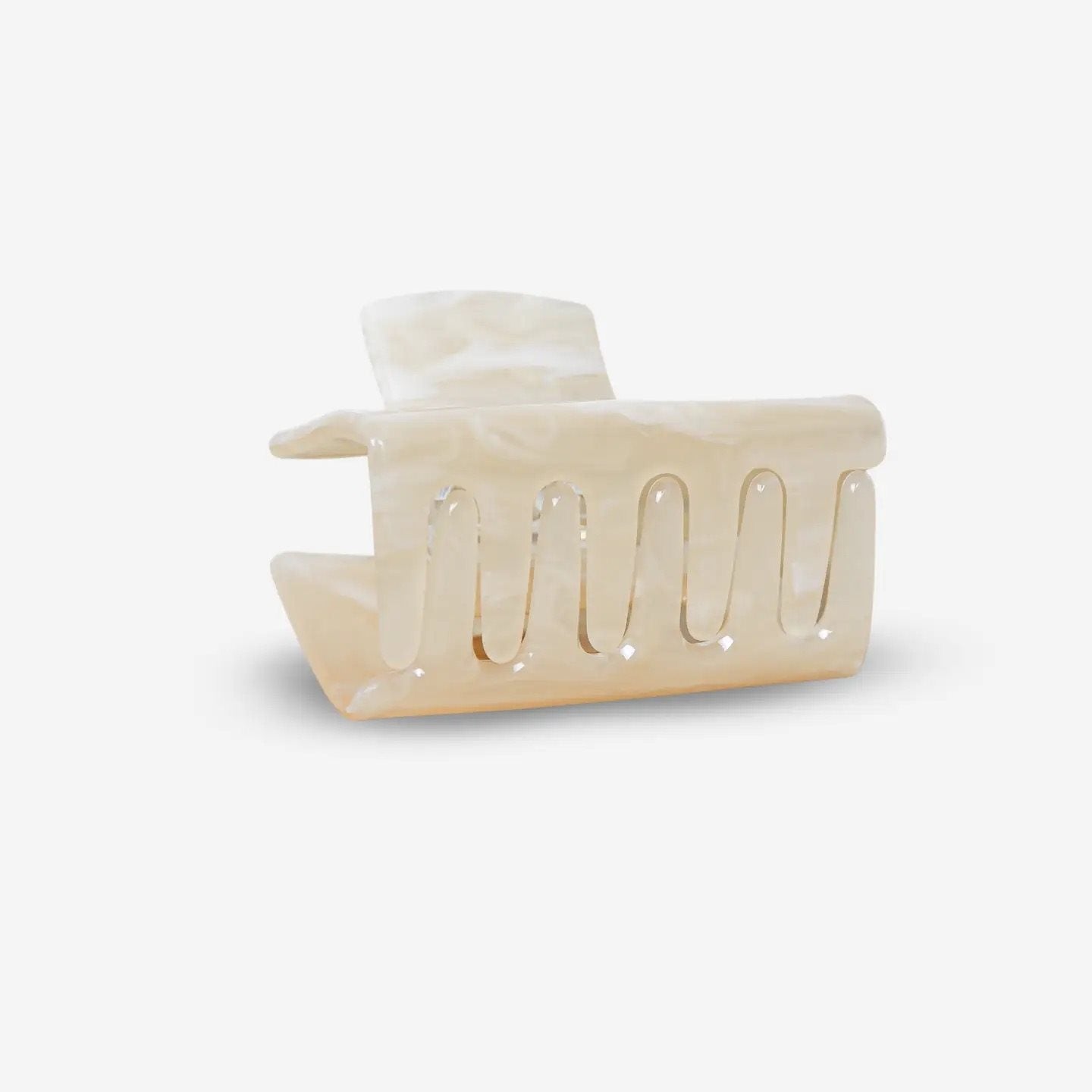 Haarclip Quad White Sand