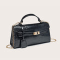 Handtas Zwart Leer