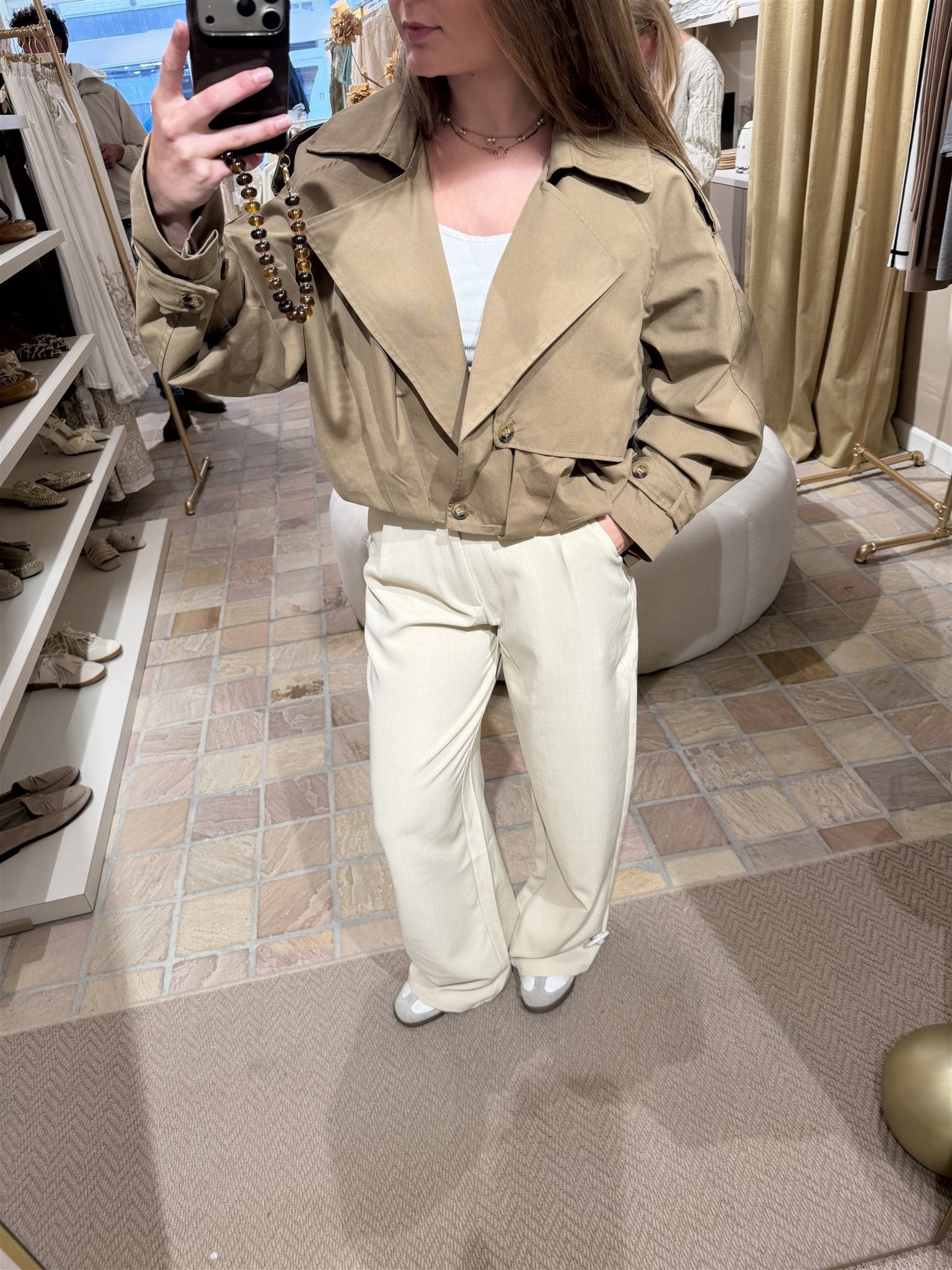 Jacket Anelise Bruin/Groen