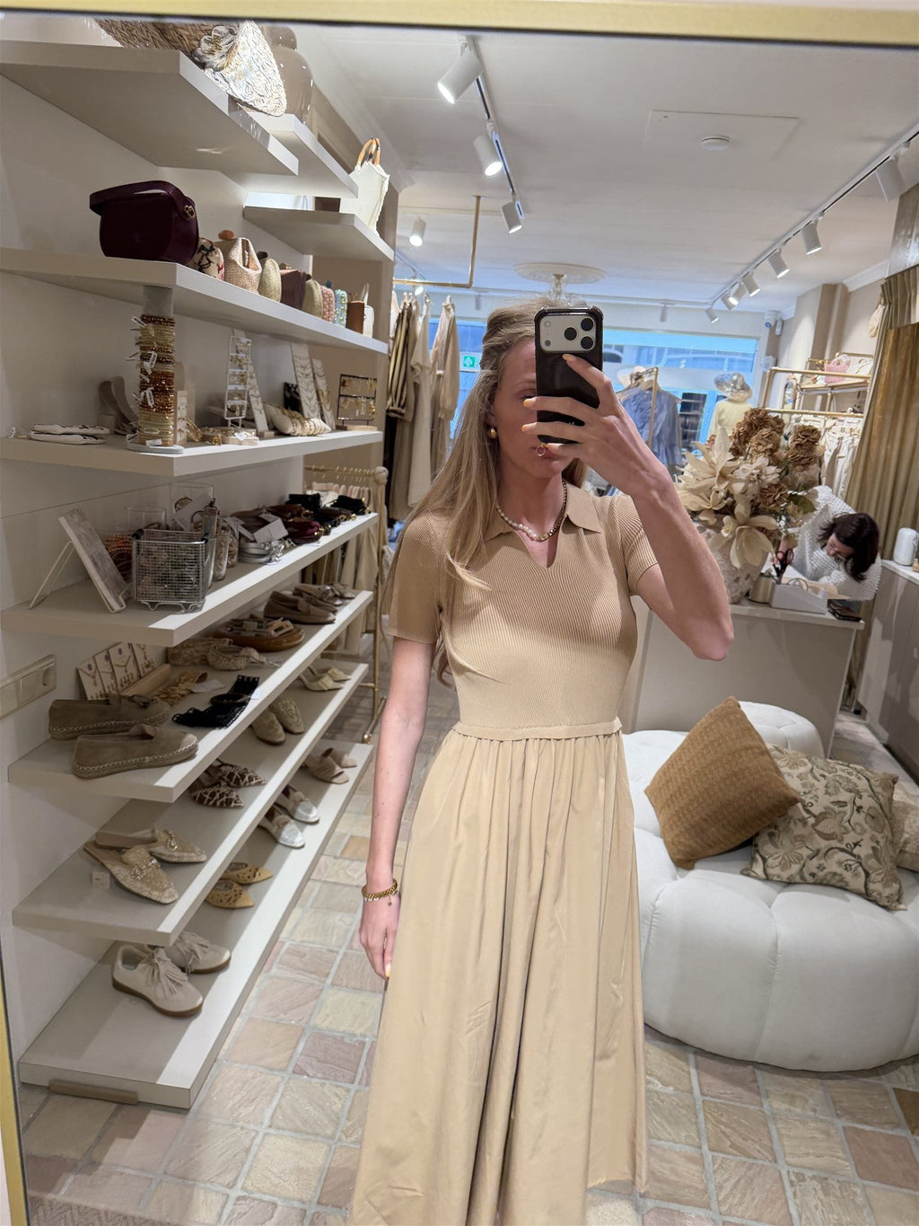 Jurk Azélie Camel