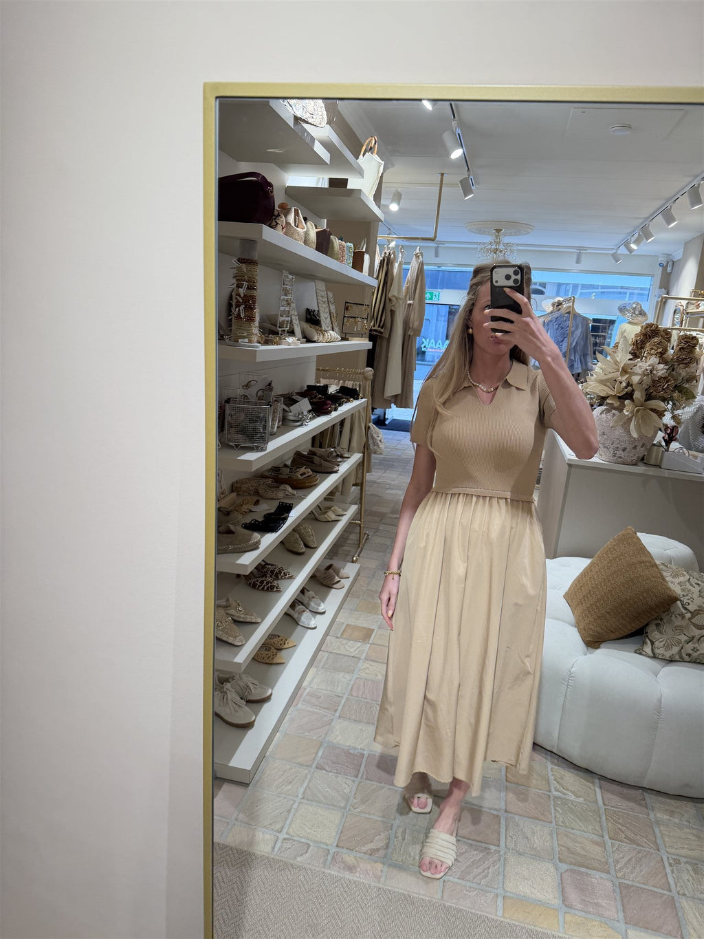 Jurk Azélie Camel