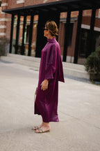 Jurk Galatea Aubergine