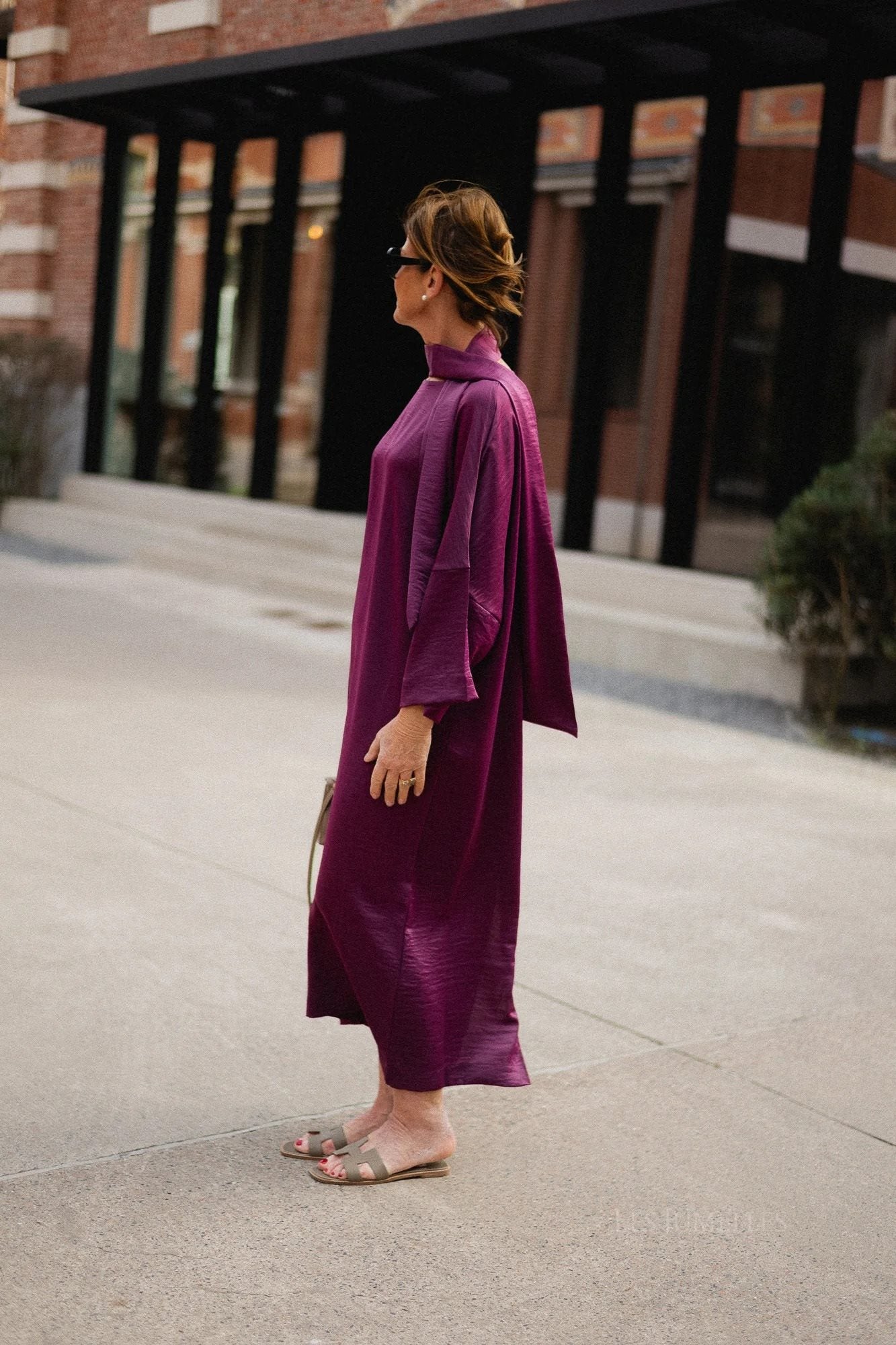 Jurk Galatea Aubergine