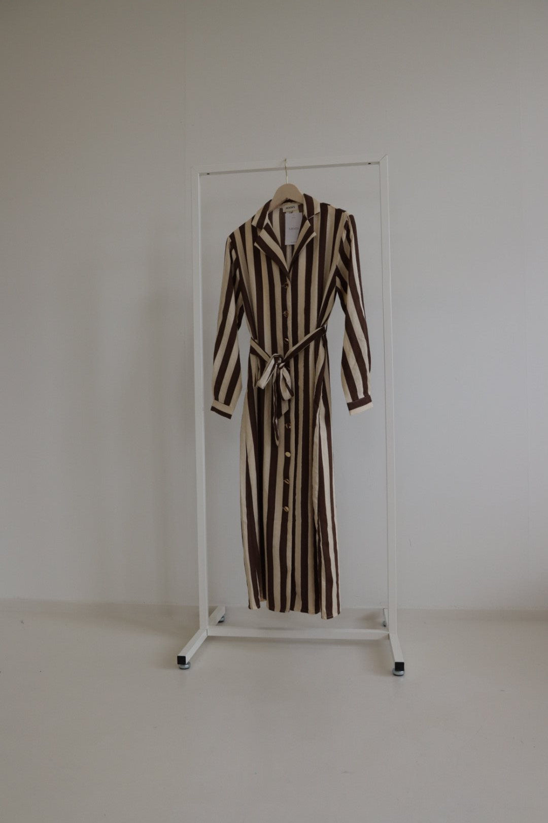 Jurk Laurine Ecru/Bruin