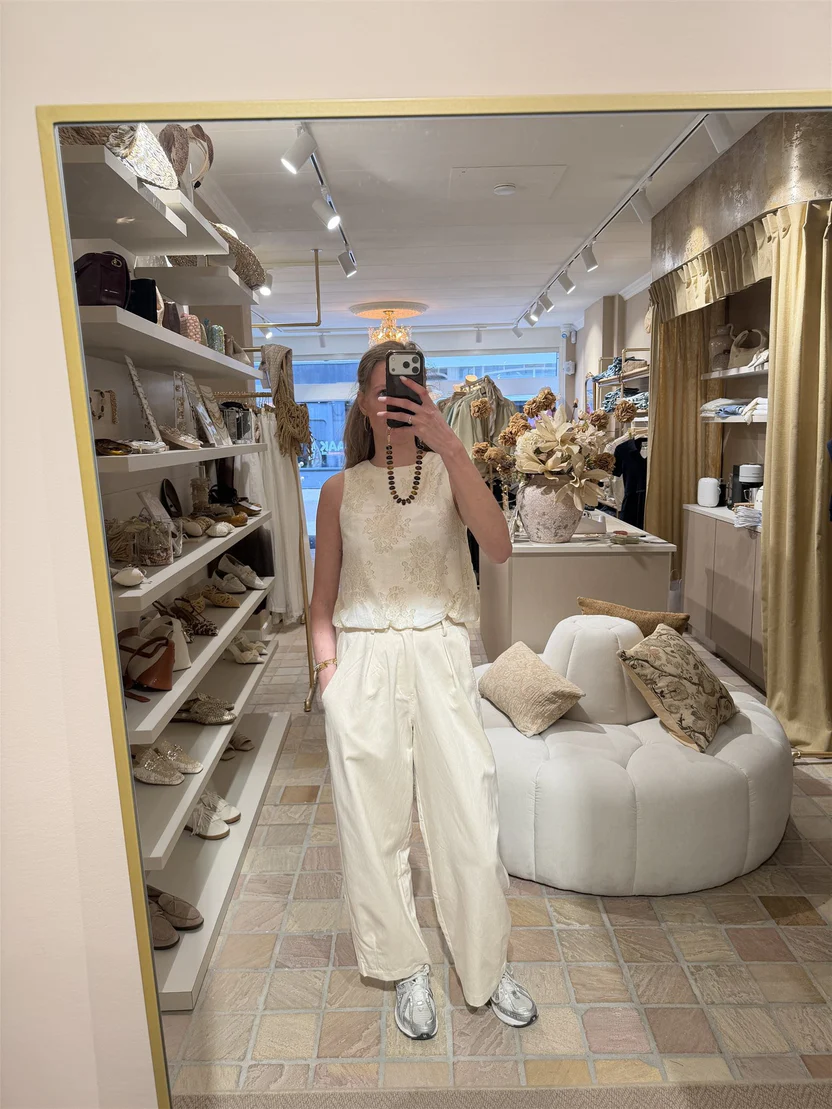 Pantalon Agnella Ecru