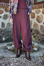 Pantalon Balloon Plum