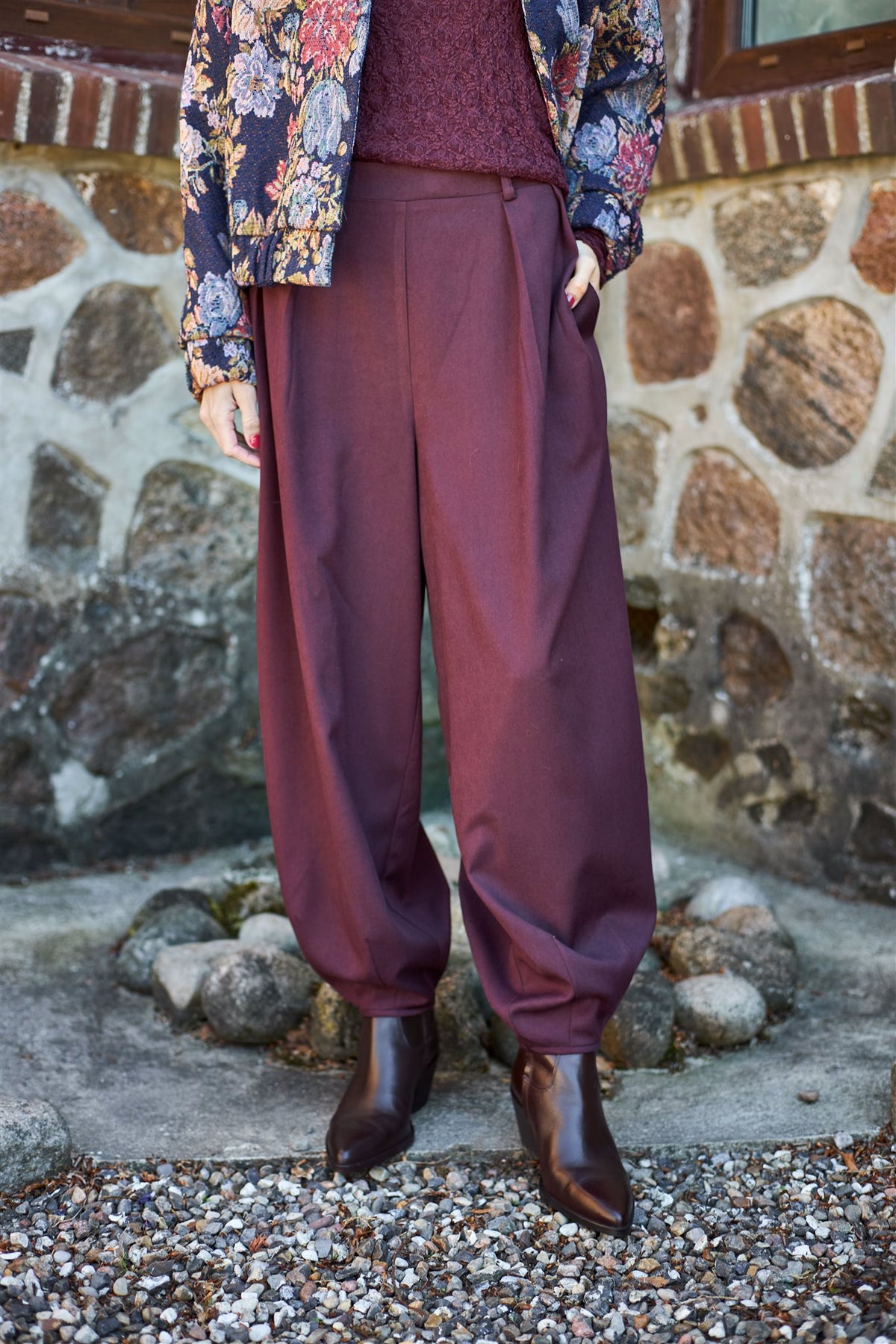 Pantalon Balloon Plum