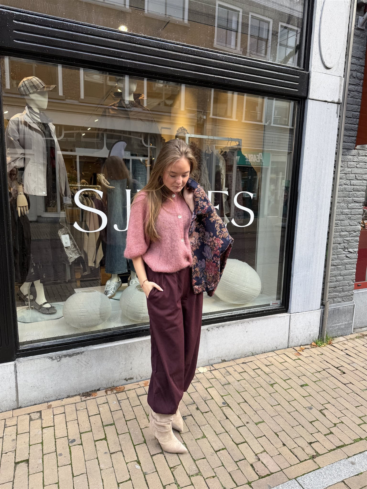 Pantalon Balloon Plum