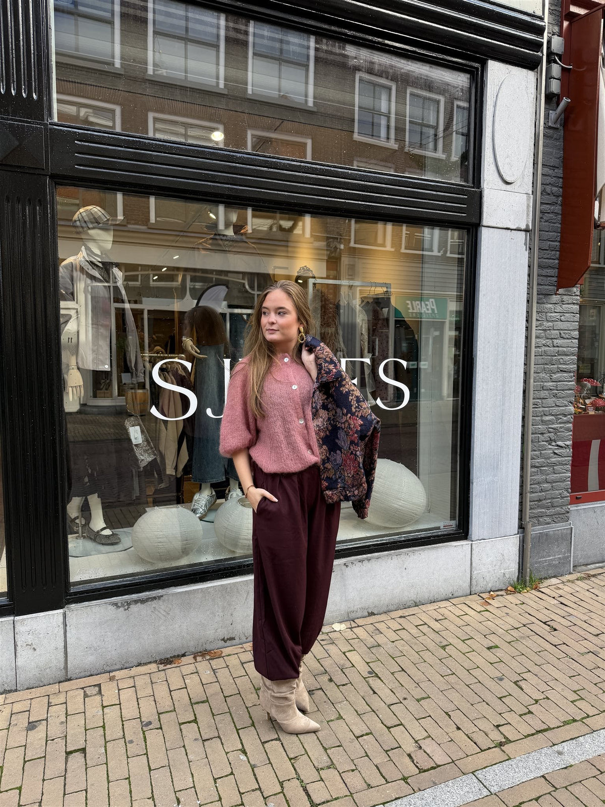 Pantalon Balloon Plum