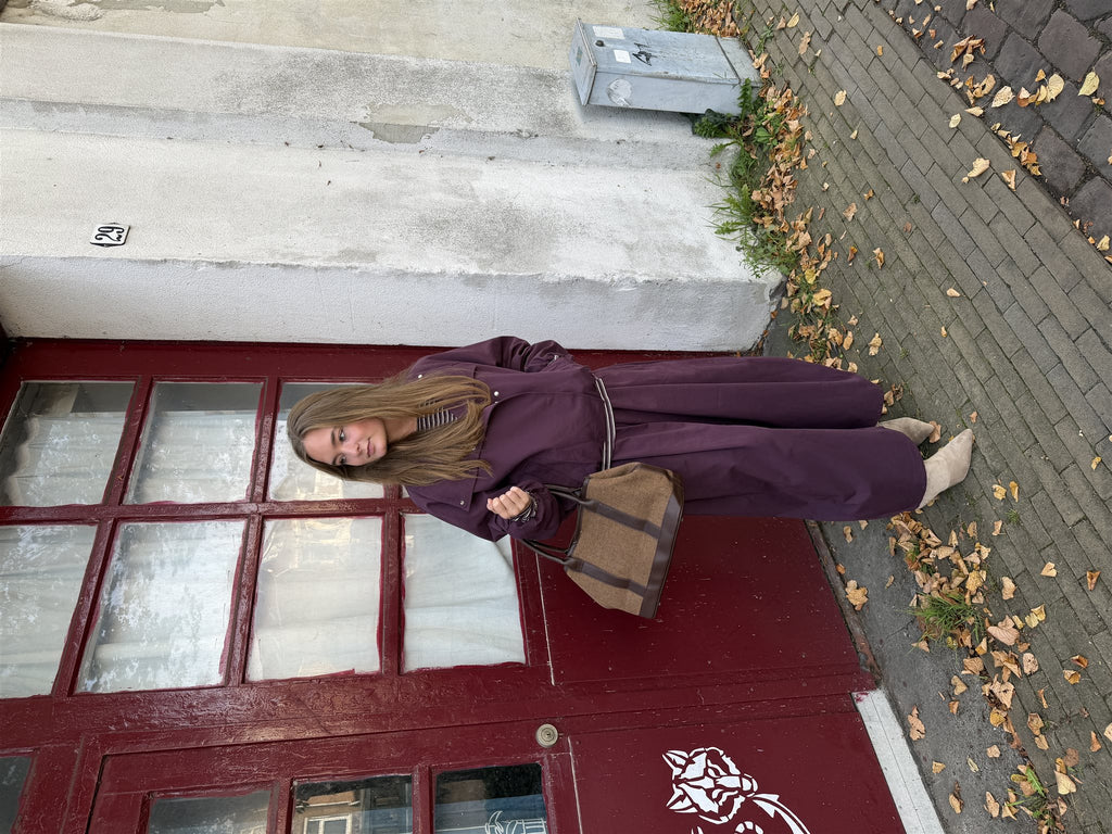 Pantalon Gina Aubergine