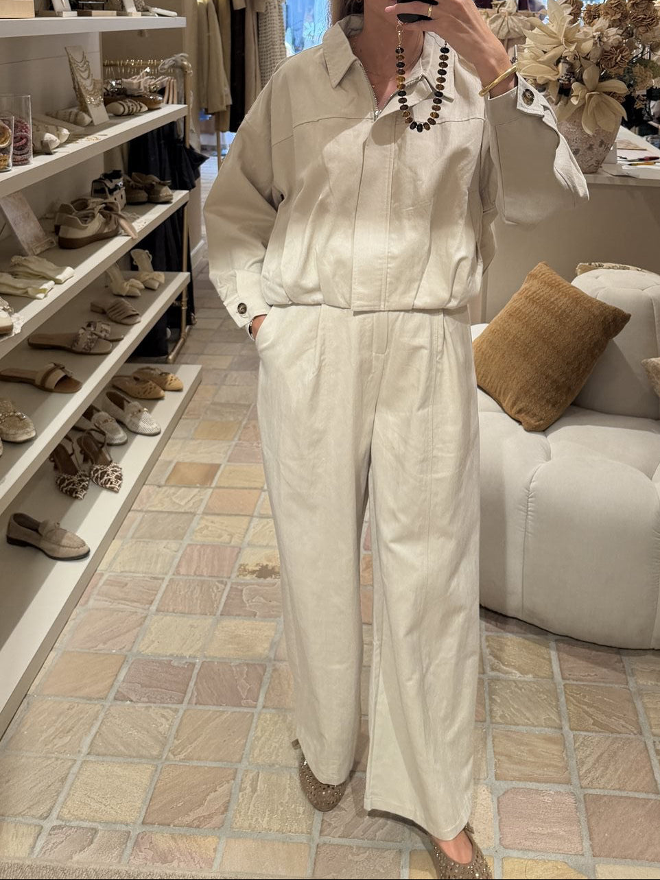 Pantalon Margaux Beige